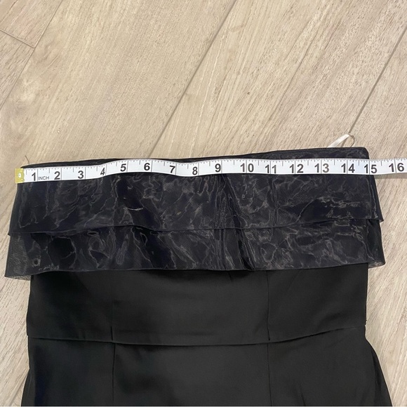 Lulus Size 2 Elegant Dress Brilliantly Bold Black Strapless Mermaid Maxi Dress - Picture 11 of 16